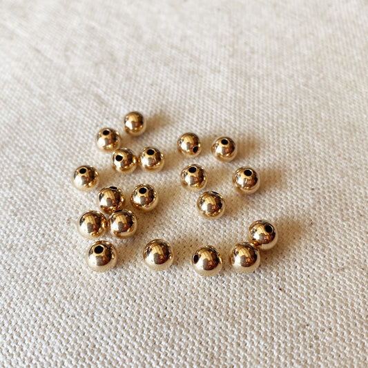 GoldFi 14k Gold Filled 6.0mm Bead For Jewelry Making.